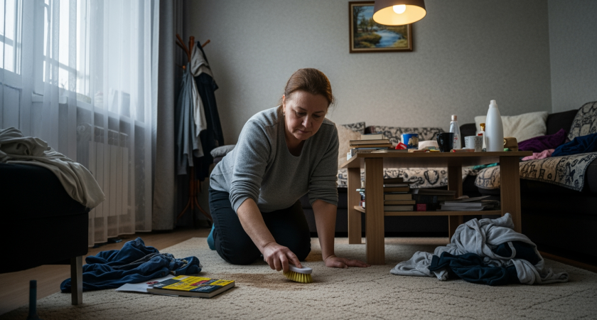 Избавляю ковры от грязи тяпкой - даже антиквариат оживает: мой способ из деревни