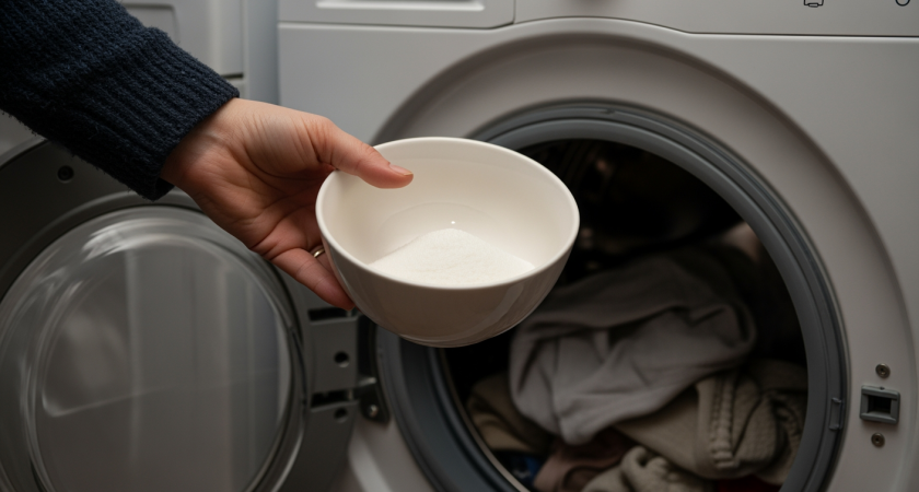 Один колпачок кондиционера — и барабан блеснет как новый. Известь и грязь отойдут пластами