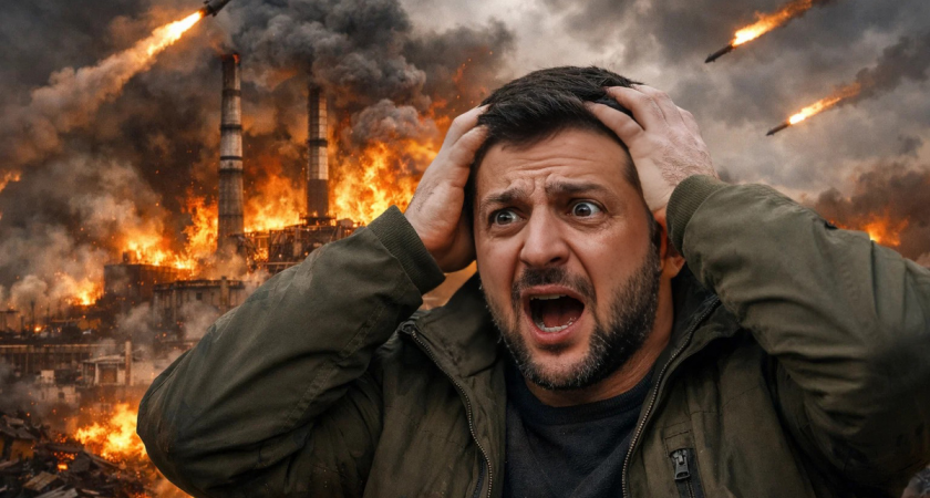 Украина под массированным ударом: горят ТЭС, Зеленский в бункере