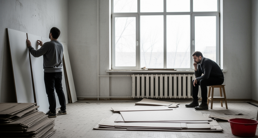 Забыл о гипсокартоне: переделал весь ремонт материалом, который прочнее, легче и не вредит здоровью