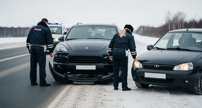 Porsche против «Лады»: пьяный лихач убил человека, выехав на встречку в Гатчине и скрылся с места ДТП