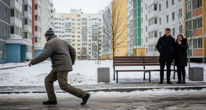 «Ку!» и приседания на улицах Балашихи: неадекват из реальности пародирует чатланина под веществами