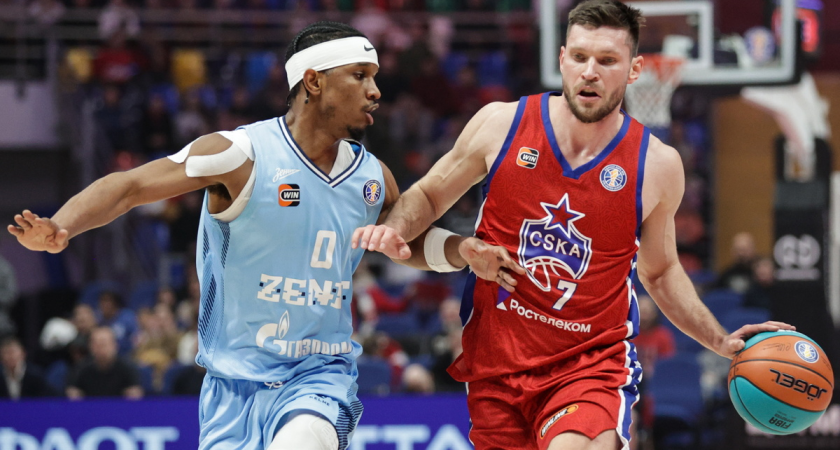 ЦСКА вырвал победу у 'Зенита' со счетом 93:90, укрепив лидерство в Единой лиге ВТБ