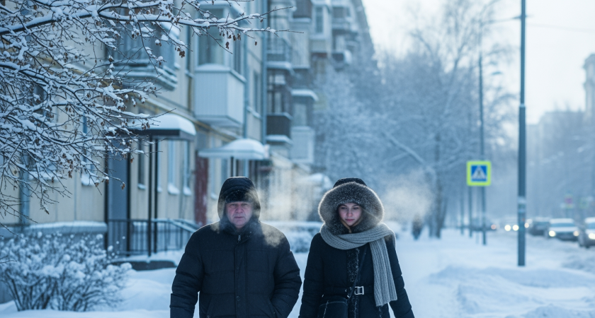 Лютый мороз: в Серебряных Прудах уже минус 25,3°, а Москва готовится к рекордной ночи