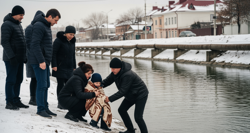 «Лестница из рук»: рабочие Rambler&Co спасли тонущую мать с младенцем из затопленной машины