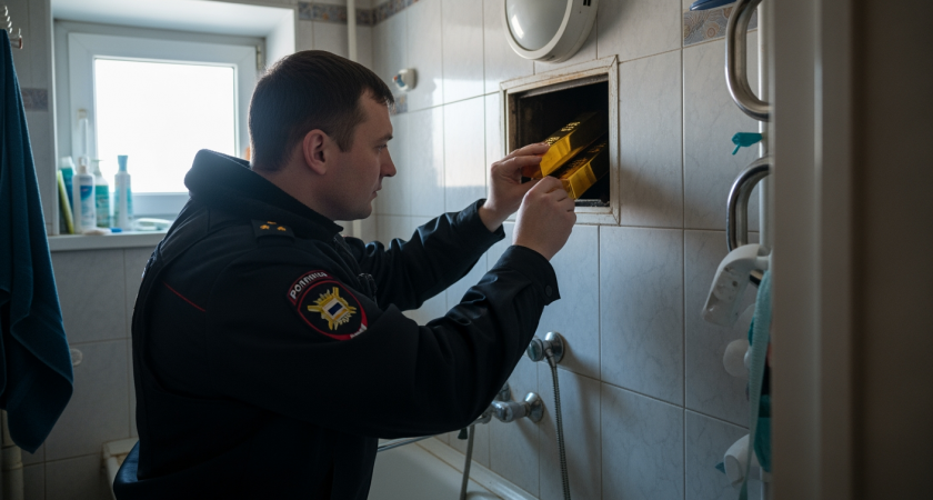 20 кг золота в вентиляции ванной: иностранец спрятал сокровище на 207 млн в арендованной квартире в Благовещенске