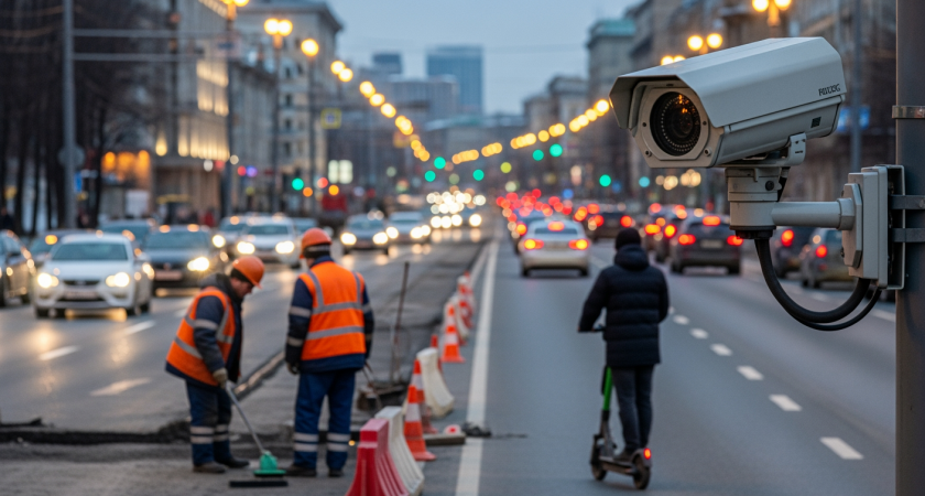 Умные камеры Москвы начали охоту: электросамокаты и велосипеды больше не спрячутся на автомобильных полосах