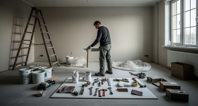 Простой трюк строителей со стажем раскрывает идеальную последовательность монтажа потолка и поклейки обоев