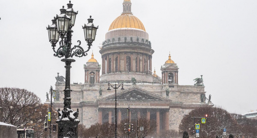 Петербург ждет потепление: мороз ослабнет до -10° при плотной облачности и снеге 2 февраля