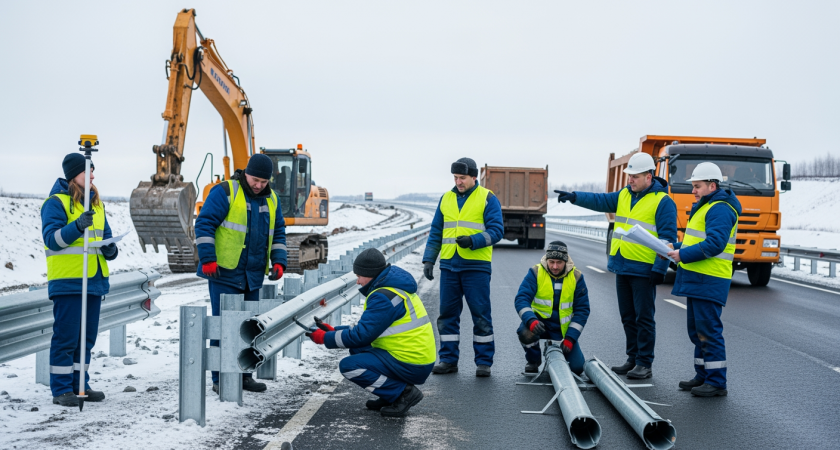 6 новых светофоров на корсаковской трассе: масштабное обновление с опережением графика завершится до конца февраля