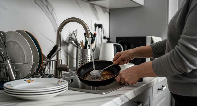 Забудьте о жирных пятнах на сковородках — секретный метод шеф-поваров вернет блеск вашей посуде без бытовой химии