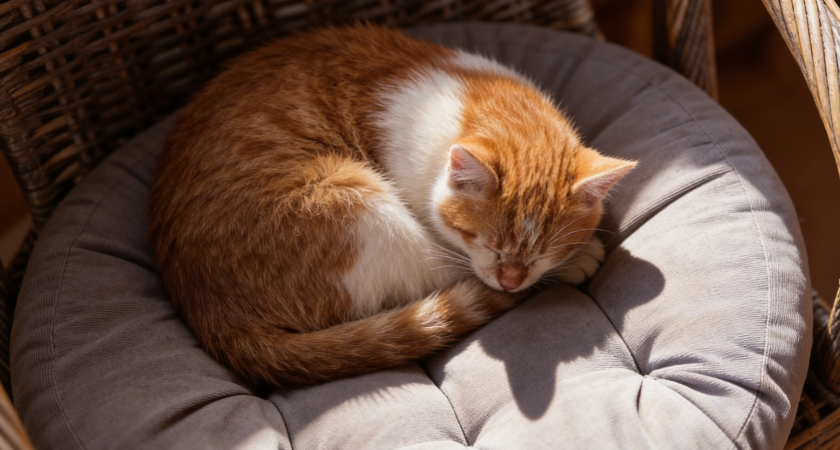 «Манговый Чебурашка»: рыжий кот захватил отдел фруктов в ТЦ Балашихи и стал звездой соцсетей