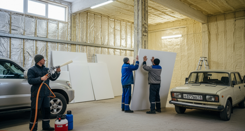 Бюджетное утепление гаража: мы сравнили два метода и теперь знаем, какой согреет машину без удара по кошельку