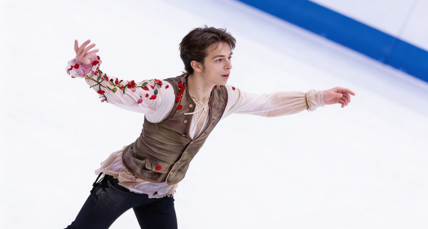 Дебютант Гуменник отстает на 22 балла от лидера, но сохраняет шансы на олимпийскую медаль