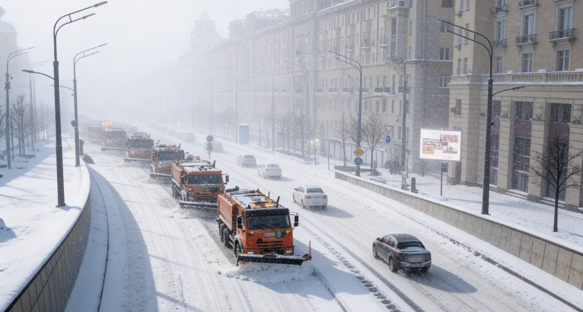 Снежный рекорд: Москва за сутки получила 7-8 мм осадков, высота сугробов перевалила за полметра