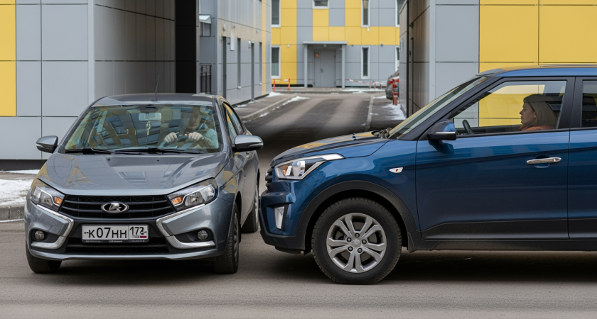 Когда две машины встречаются во дворе — негласное правило, которое спасет вас от конфликтов и штрафов