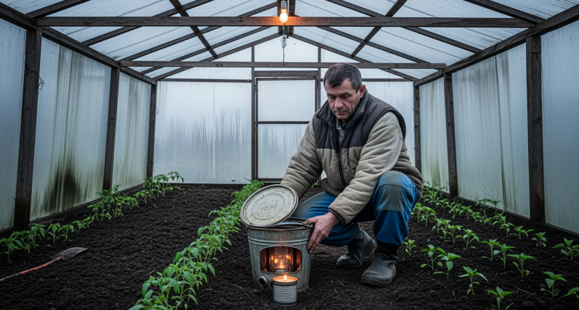 Бюджетное тепло для теплицы из подручных средств: моя самоделка с ведрами согревает растения всю зиму