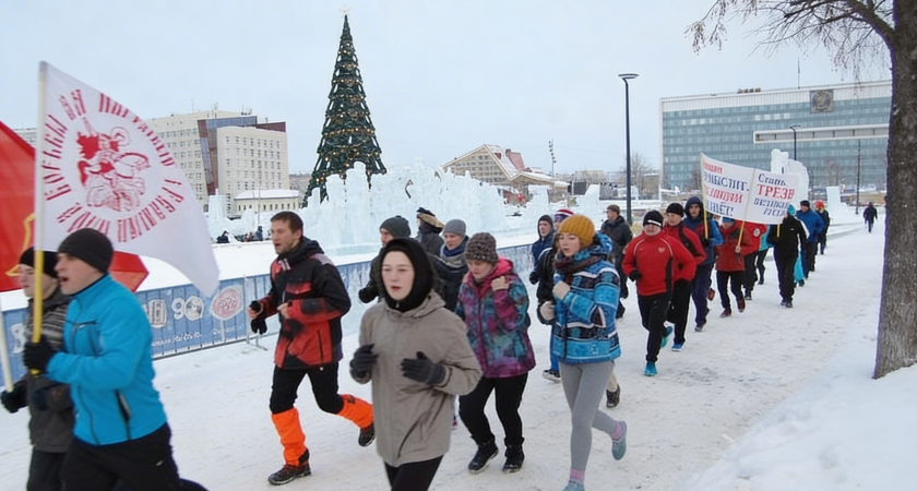 «Трезвая пробежка» в День защитника: 12-летняя традиция прервалась из-за рекордно низкой явки
