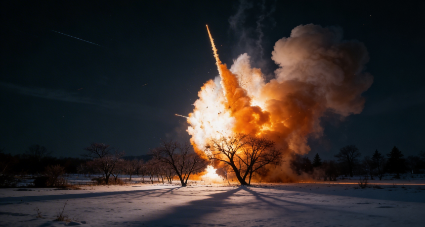 «Яркие вспышки в ночном небе»: 5-6 мощных взрывов на окраине Ижевска могли быть перехватом воздушных целей