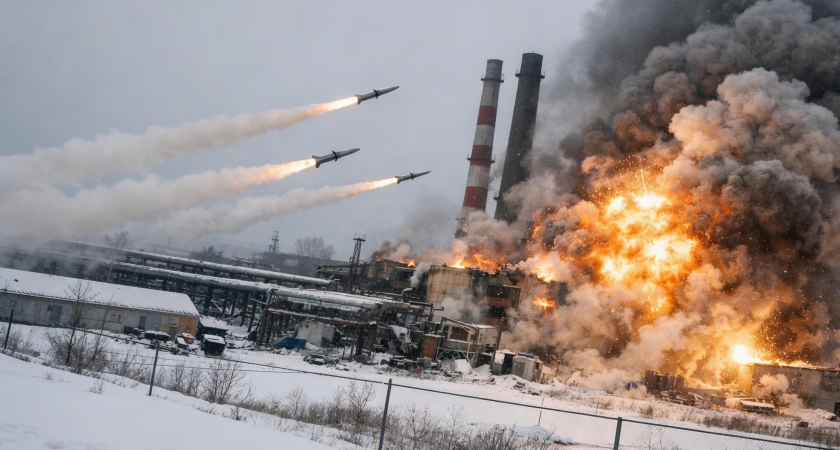 Столбы огня до небес: в Лозовой уничтожена крупнейшая котельная после мощного удара российской армии