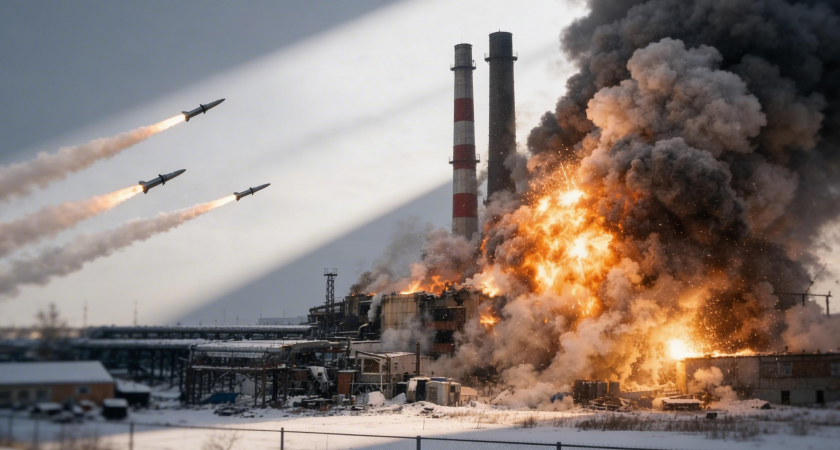 Столбы огня до небес: в Лозовой мощным ударом уничтожена крупнейшая котельная стратегического значения
