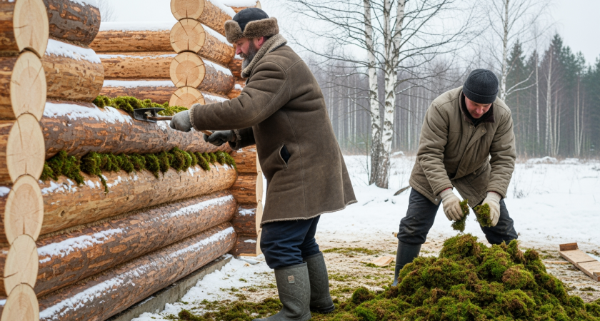 Родственники крутили пальцем у виска когда я утеплял дом мхом вместо пены, а теперь просят поделиться лайфхаком