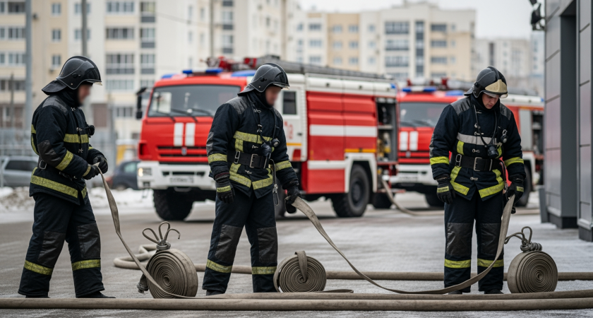 Огненное обрушение в Балашихе: в горящем автосервисе рухнуло 700 квадратных метров мансарды