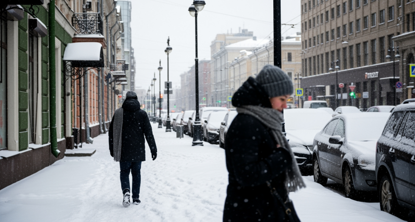 Московский регион засыпало снегом на 10 сантиметров за сутки