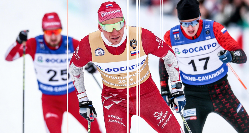 Команда Большунова выиграла эстафету с преимуществом в 1,6 секунды