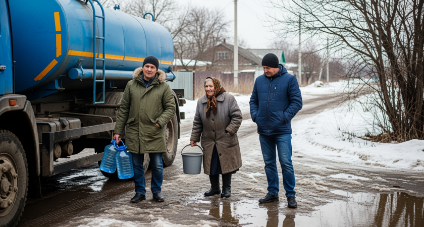 Пенсионеры неделю без воды: власти скрыли график подвоза