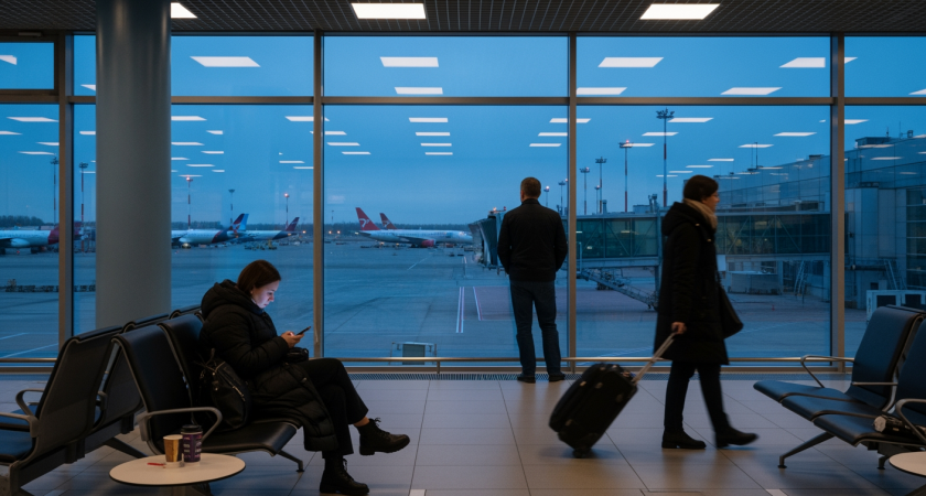 После двухсуточного перерыва из Омана в Москву вылетел первый самолет