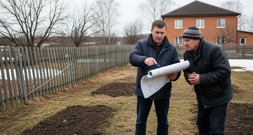 Сосед смеялся над моим забором и требовал его снести, а оказалось что весь его двор на моей территории