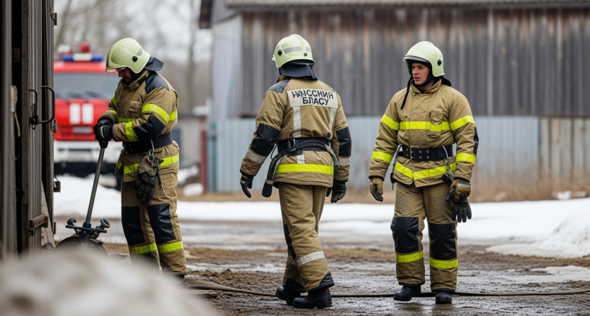 50 животных заживо сгорели в хлеву под Петербургом