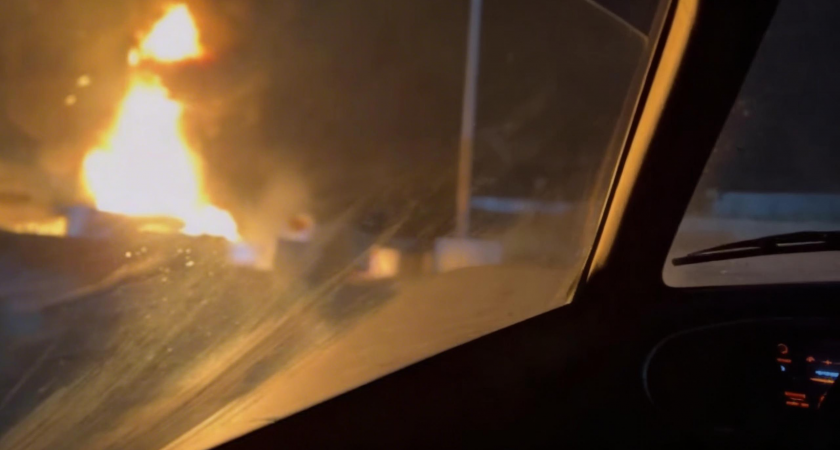 Взрыв бензовоза в Подмосковье: пламя видно за несколько километров