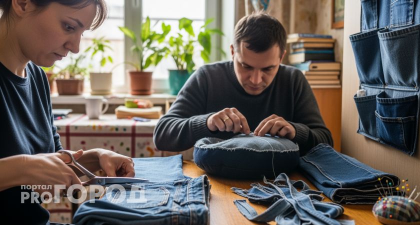 Выбрасывать джинсы после износа — расточительство, когда из них можно сделать 10 нужных вещей