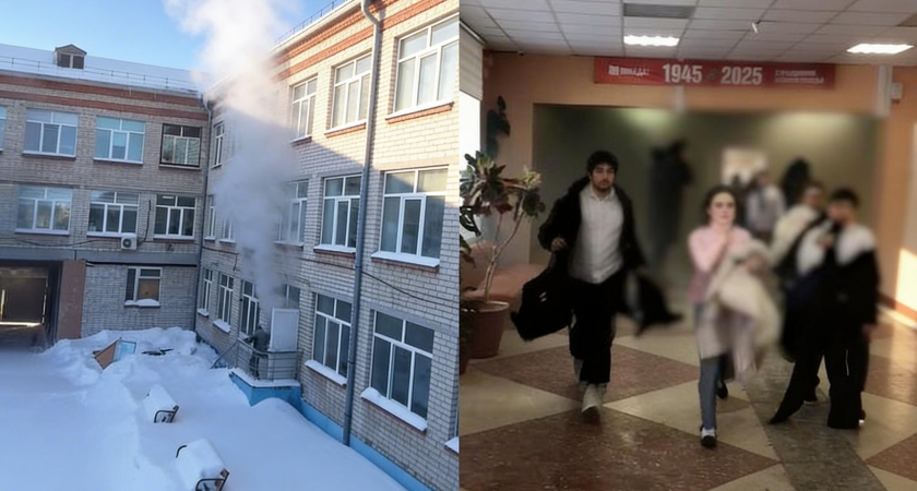 Трудовика госпитализировали после пожара в тюменской школе