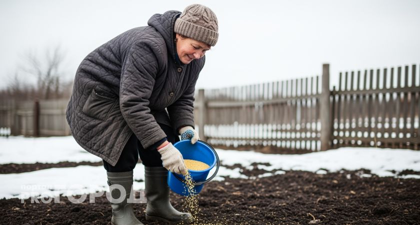 Беру дешевую крупу из магазина и разбрасываю по снегу: весной огород как после дорогих удобрений