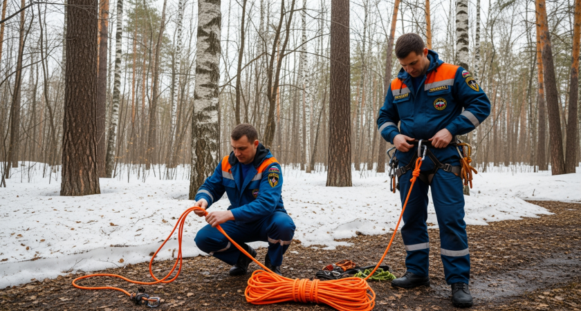 Парашютист застрял на дереве и превратился в «новогоднюю игрушку»