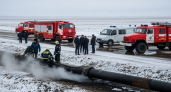Пять поселков Омского района остались без газа после пожара на магистральном газопроводе