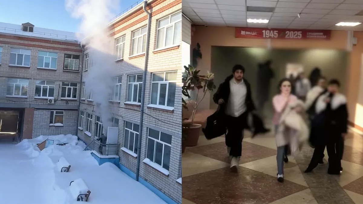 Трудовика госпитализировали после пожара в тюменской школе