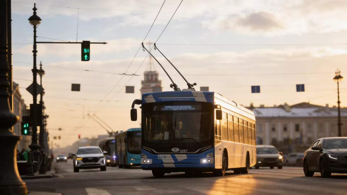 Авария на Невском парализовала четыре троллейбусных маршрута