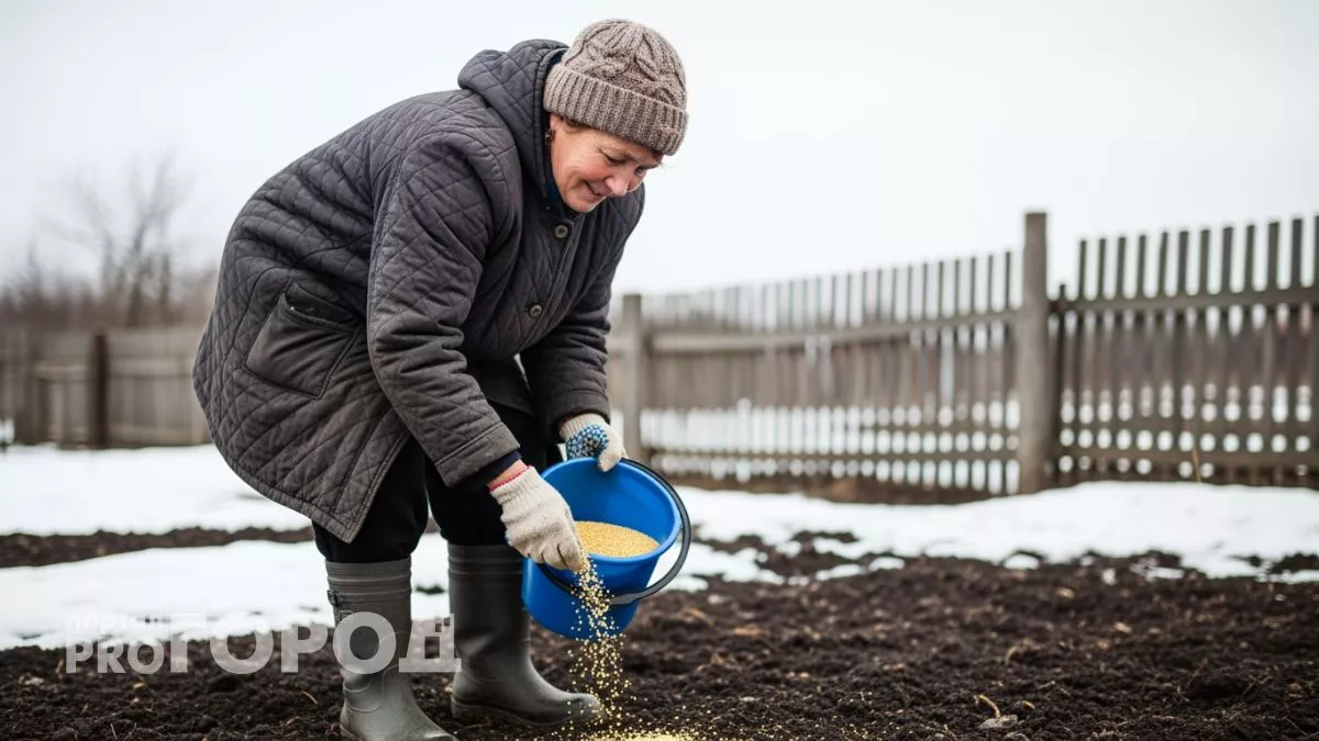 Беру дешевую крупу из магазина и разбрасываю по снегу: весной огород как после дорогих удобрений