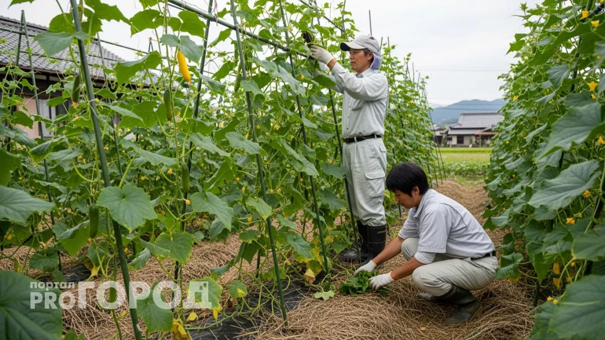 Японский способ посадки огурцов превратил мою грядку в конвейер: урожай не прекращается до морозов