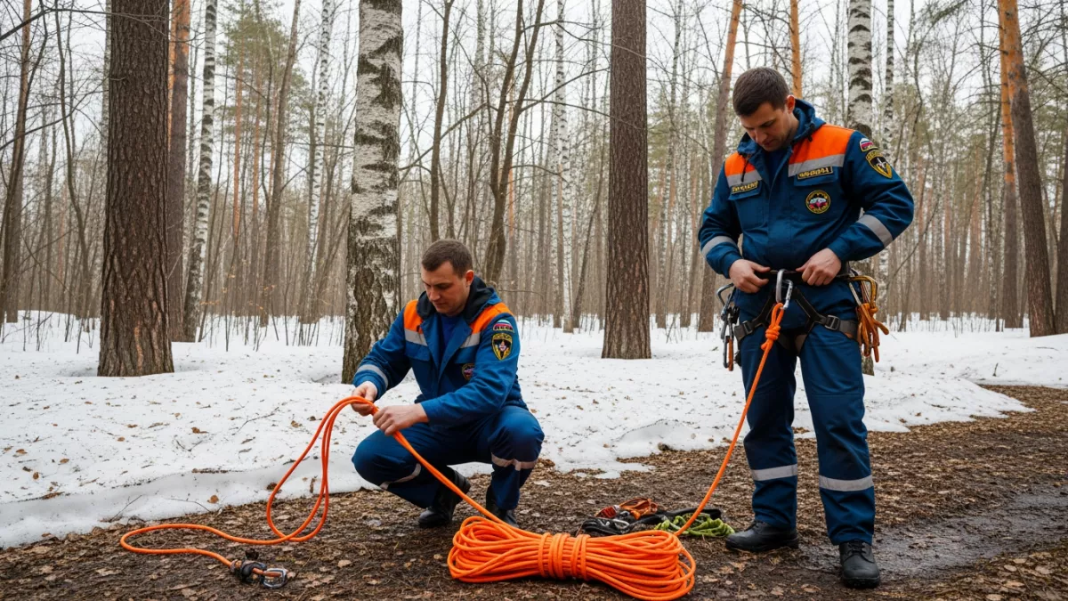 Парашютист застрял на дереве и превратился в «новогоднюю игрушку»
