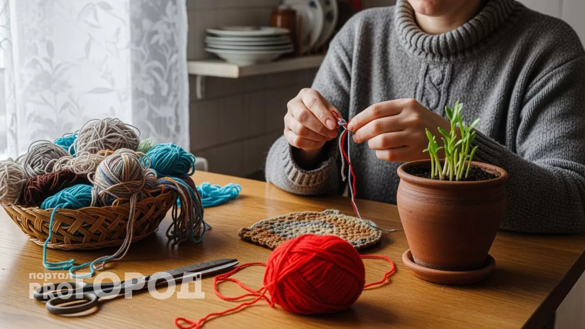 Каждый клубочек пряжи превращаю в домашние мелочи и забыла что такое покупать их в магазине