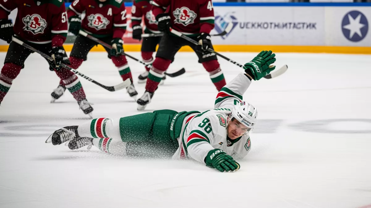 Хоккеист «Ак Барса» установил антирекорд КХЛ по симуляциям за месяц