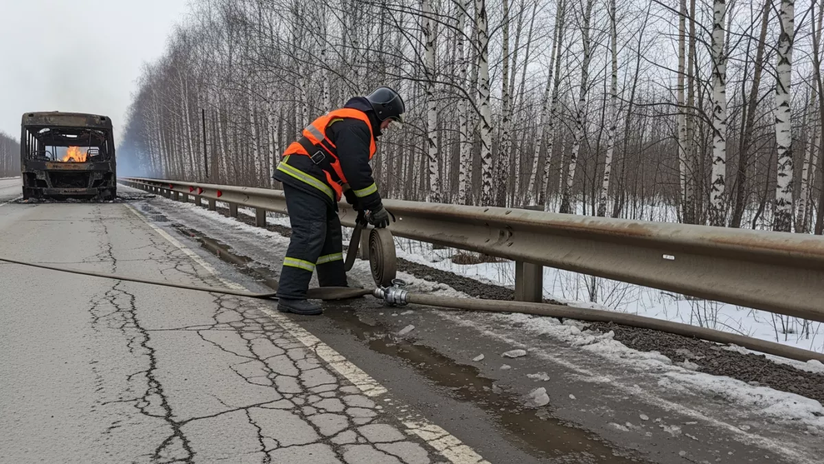Автобус загорелся сам: 23 пассажира чудом избежали трагедии