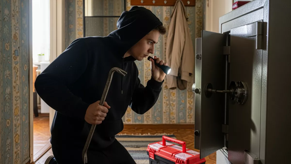 20-летний футболист с болгаркой и кувалдой пришел к незнакомой семье