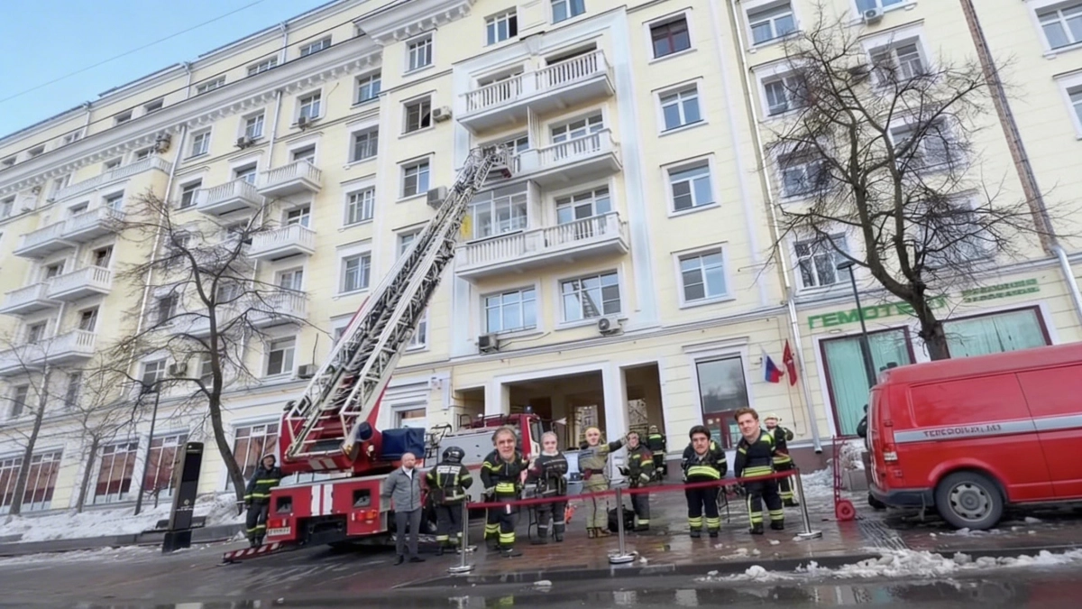 Пожар в центре Москвы: эвакуированы 20 жильцов из-за сварочных работ