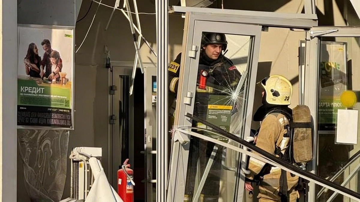 Взрыв в банке на Менжинского: очевидцы видели бегущего неизвестного